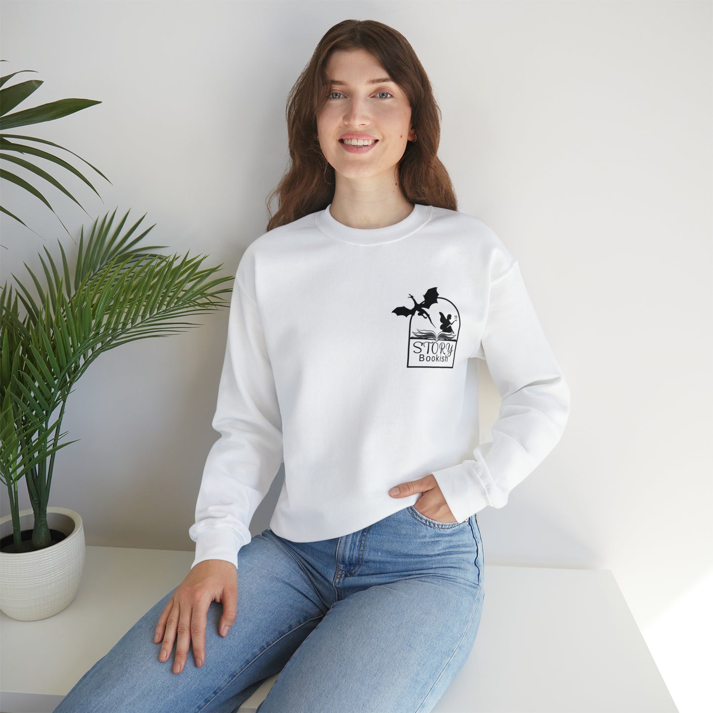 Bookish Moms Build Characters Crewneck Sweatshirt